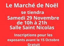 Inscriptions marché de Noël