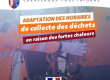Adaptation des horaires de collecte des déchets