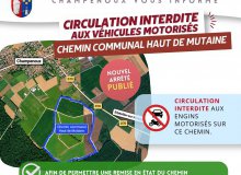 Arrêté concernant le chemin communal "Haut de Mutaine"