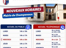 Nouveaux horaires de la mairie