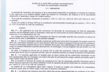 déclaration de ctastrtrophe naturelle