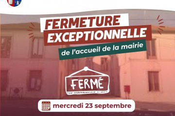 Fermeture exceptionnelle de la mairie le mercredi 23 septembre