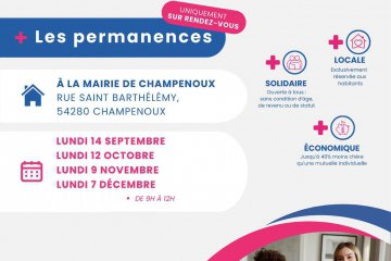 Mutuelle communale : Permanences et réunion d'information à Champenoux