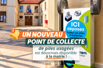 Un nouveau point de collecte des piles et batteries usagées