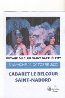 Sortie Cabaret