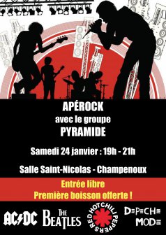 Soirée/concert avec le groupe Pyramide