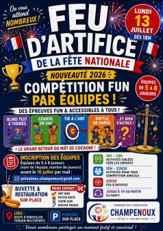FEU D'ARTIFICE FÊTE NATIONALE