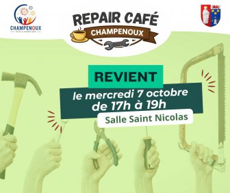 Repair café : Reprise le 07 octobre